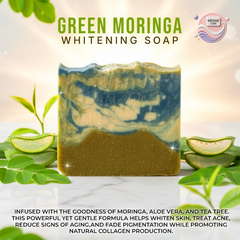 Green Moringa Whitening Bar – Clear, Bright & Youthful Skin