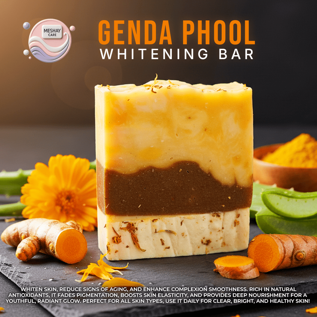 Genda Phool Whitening Bar – Brighten, Smooth & Rejuvenate - Meshay Care