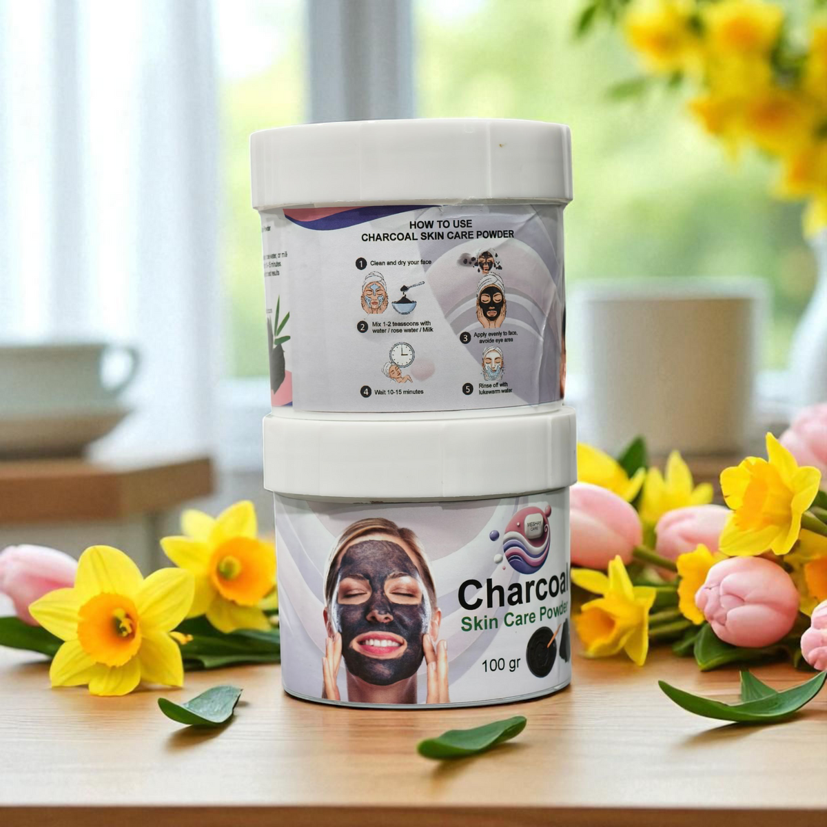 Activated Charcoal Powder 100g – 100% Pure & Natural | Deep Cleansing for Skin, Face, Teeth & Hair