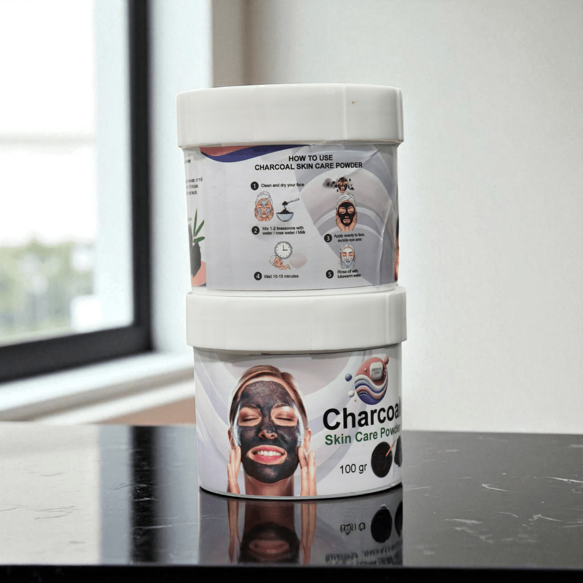 Activated Charcoal Powder | Deep Cleansing for Skin, Face, Teeth & Hair - Meshay Care