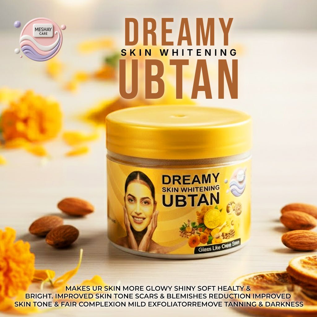 Dreamy Skin Whitening Ubtan – Glass - Like Clear Skin - Meshay Care