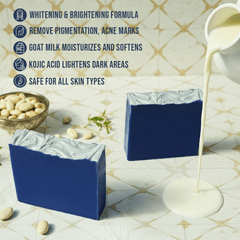 Milky Moroccan Whitening Bar – For Glowing Skin, Pigmentation & Dark Spots - Meshay Care